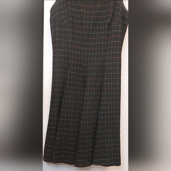 Nanette Lepore Size 4 Black Plaid Sleeveless Lined Dress Preppy Career Career - Picture 5 of 12
